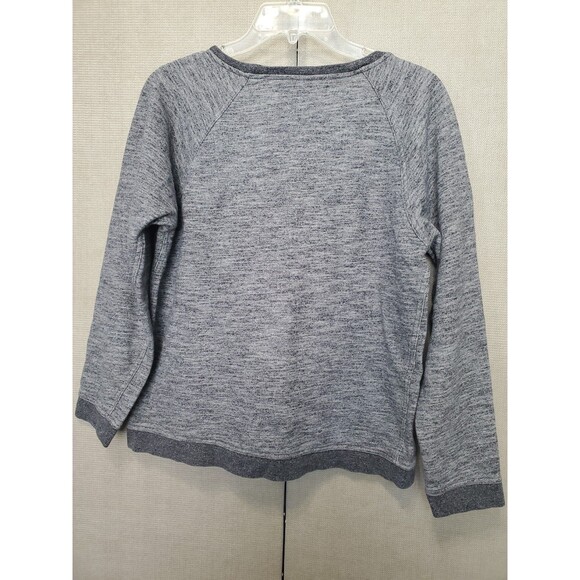 Everlane Women’s Heathered Gray Cropped Sweatshirt Long Sleeve Size Medium - Picture 4 of 5
